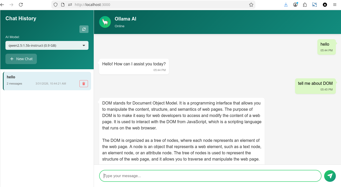 How How to Build a Local AI Chat App with Ollama (No API, No Cost)
